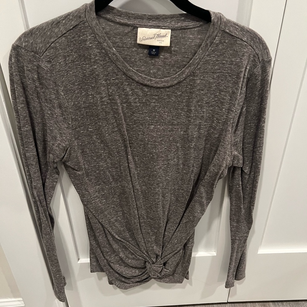 Target Cotton front wrap tie shirt